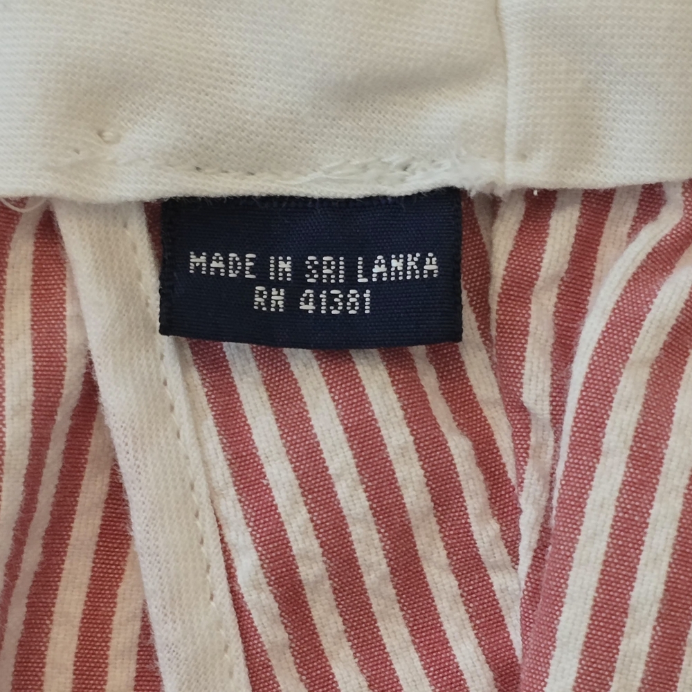 Polo Golf Men's Size 38 Coastal Red Seersucker Flat Front Shorts by Ralph Lauren - Picture 9 of 9